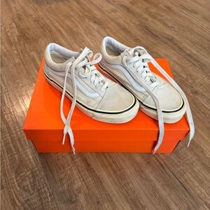 Vans Old Skool Sneakers in Off-White and Black